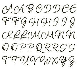 Technique Tuesday- Alphabet Stamp Set - Avalon Capital Letters Medium  (sold individually)